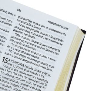 Bíblia ACF, Soft touch, Capa dura, Cruz floral, Leitura Perfeita - Imagem 2
