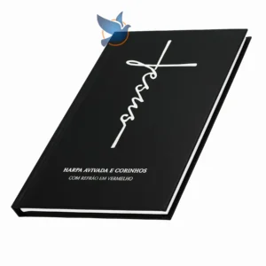 Harpa Cristã com Louvores Evangélicos Letra Hipergigante Capa Dura Jesus Preta - Imagem 3