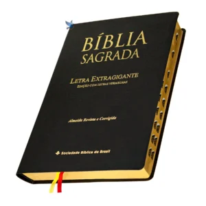 Bíblia Sagrada Lt Extragigante ARC Índice Lateral Preta - Imagem 4