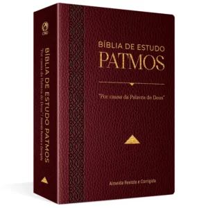 Bíblia de Estudo Patmos Grande Luxo Vinho - Imagem 2