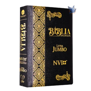 Bíblia Sagrada Jumbo NVI Coverbook Preta - Imagem 1